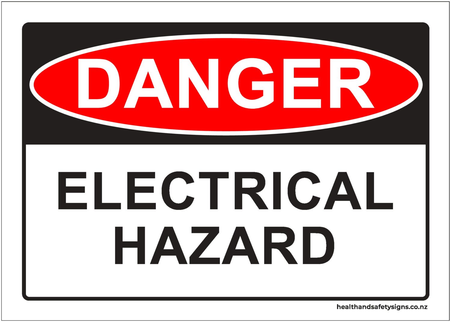 Electrical Hazard Danger Sign